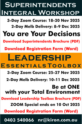 Kiron Superintendents Training and Leadership Essentials Toolbox Training Workshops